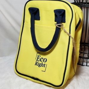 EcoRight yellow canvas insulated lunch bag